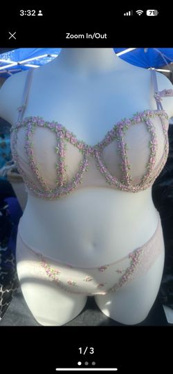 Victoria’s Secret Wicked Bra 38c And Panty Xl Set