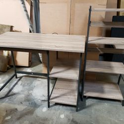 New Ashley Furniture 2pc Set Desk And Bookcase Tax Included