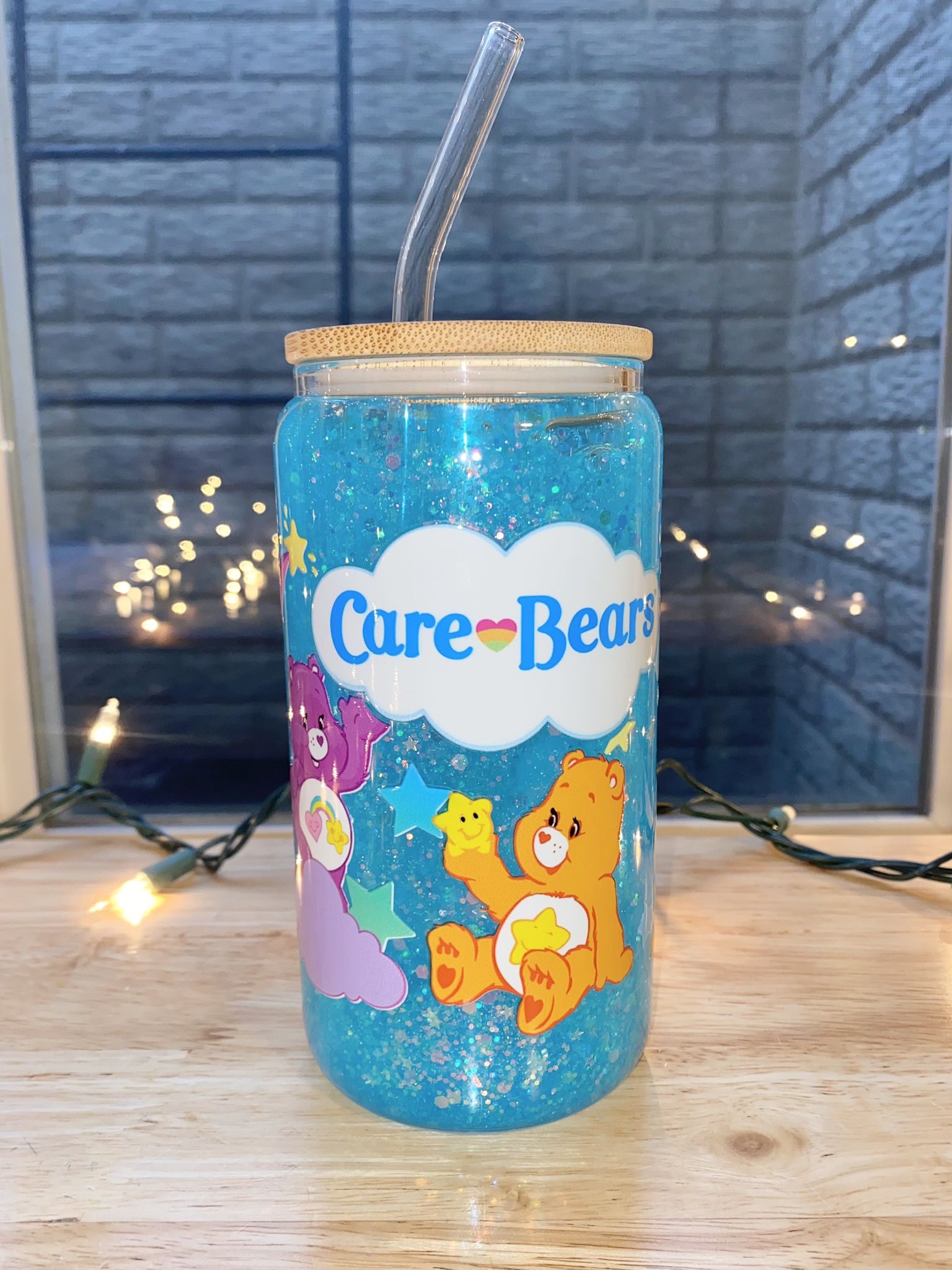 Care Bears Snow Globe Tumbler - Care Bears Cup - Snow Globe Cups - Care Bears Tumbler