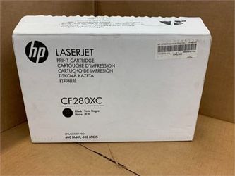 HP 80XC LaserJet Black Toner Cartridge (CF280XC), High Yield, White Box Product