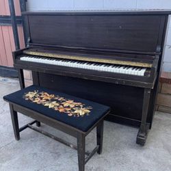 COOPS AND SONS PEDAL PIANO (CHAIR INCLUDED)