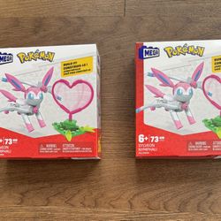Pokémon Mega Build Sets – Sylveon & Weavile (Lot of 4, NEW)