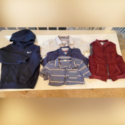 6 Pc. Boys Size 4/5 Shirts, Nike Pullover, Vest, Short