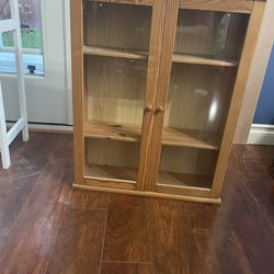 Bathroom Cabinet with Glass Doors