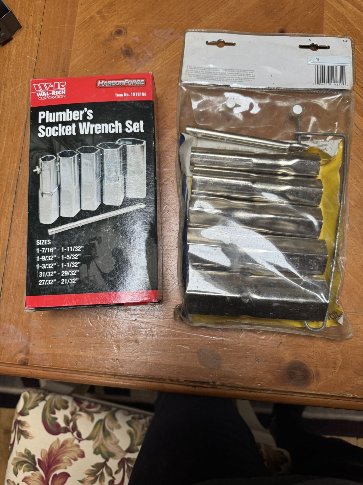 2 Plumbers Socket Wrench sets