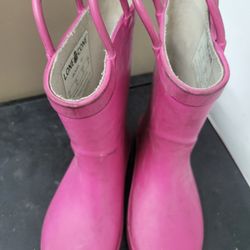 Girls Size 10 Pink Rain Boots