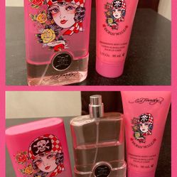 ED HARDY BORN WILD EAU DE PARFUM & SHIMMERING BODY LOTION - BOTH $40