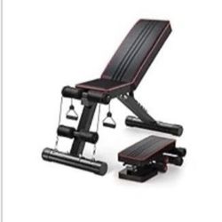 Yoleo Adjustable Weight Bench - No Dumbells