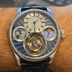 Tourbillon GMT Mechanical Watch