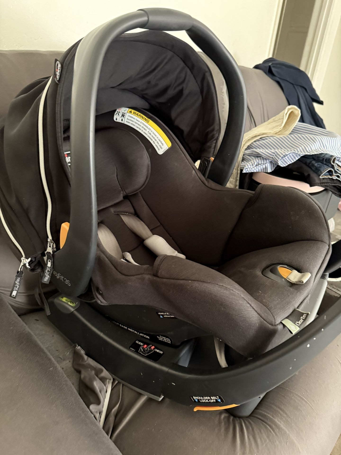 Chicco KeyFit 35 Zip ClearTex Infant Car Seat and Base