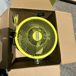 ONE+ 18V Cordless Hybrid WHISPER SERIES 12 in. Misting Air Cannon Fan