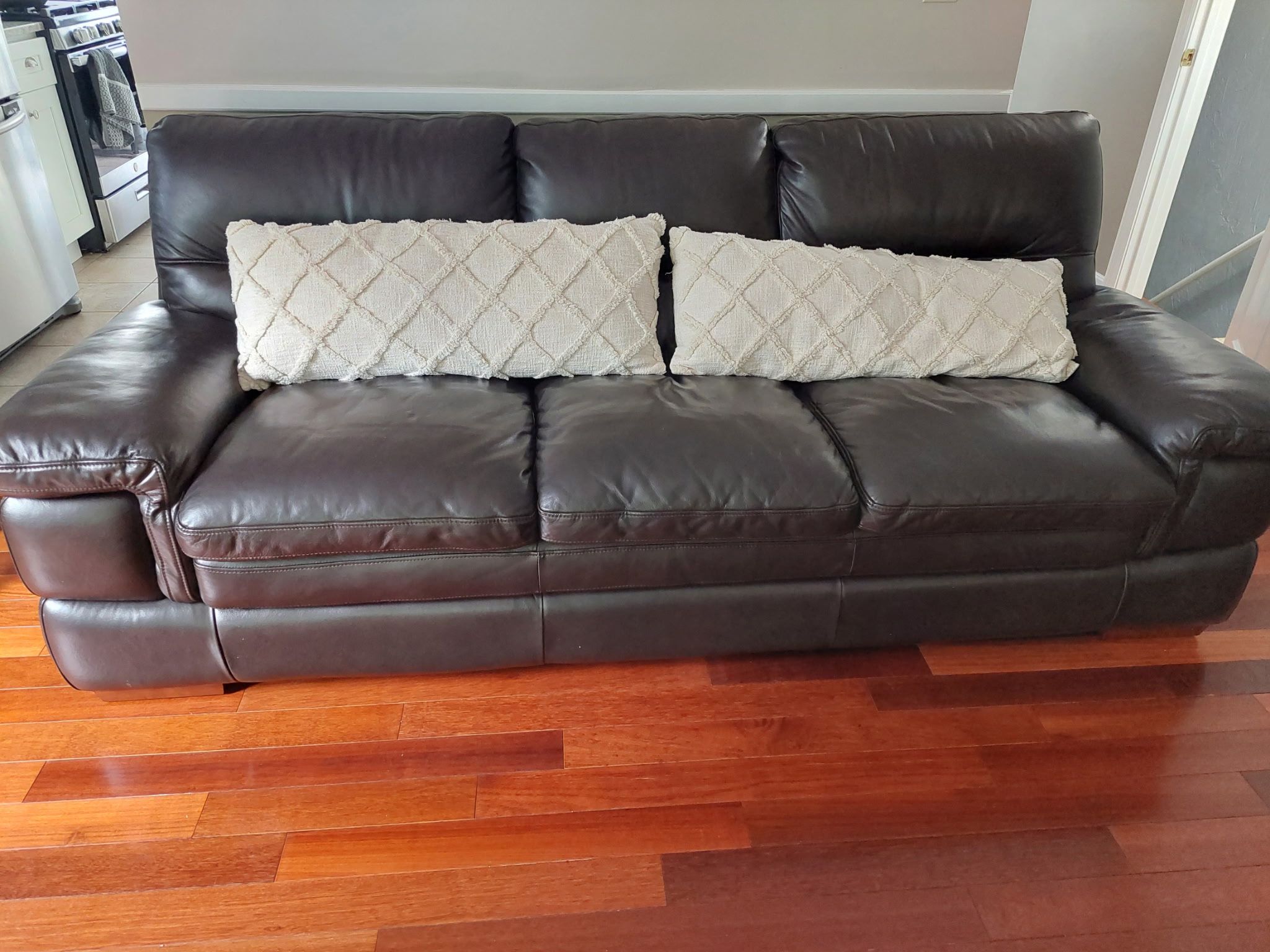 Brown Leather Couch