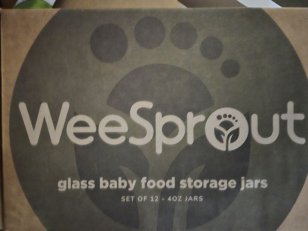 Wee Sprout Glass Baby Food Storage Jars