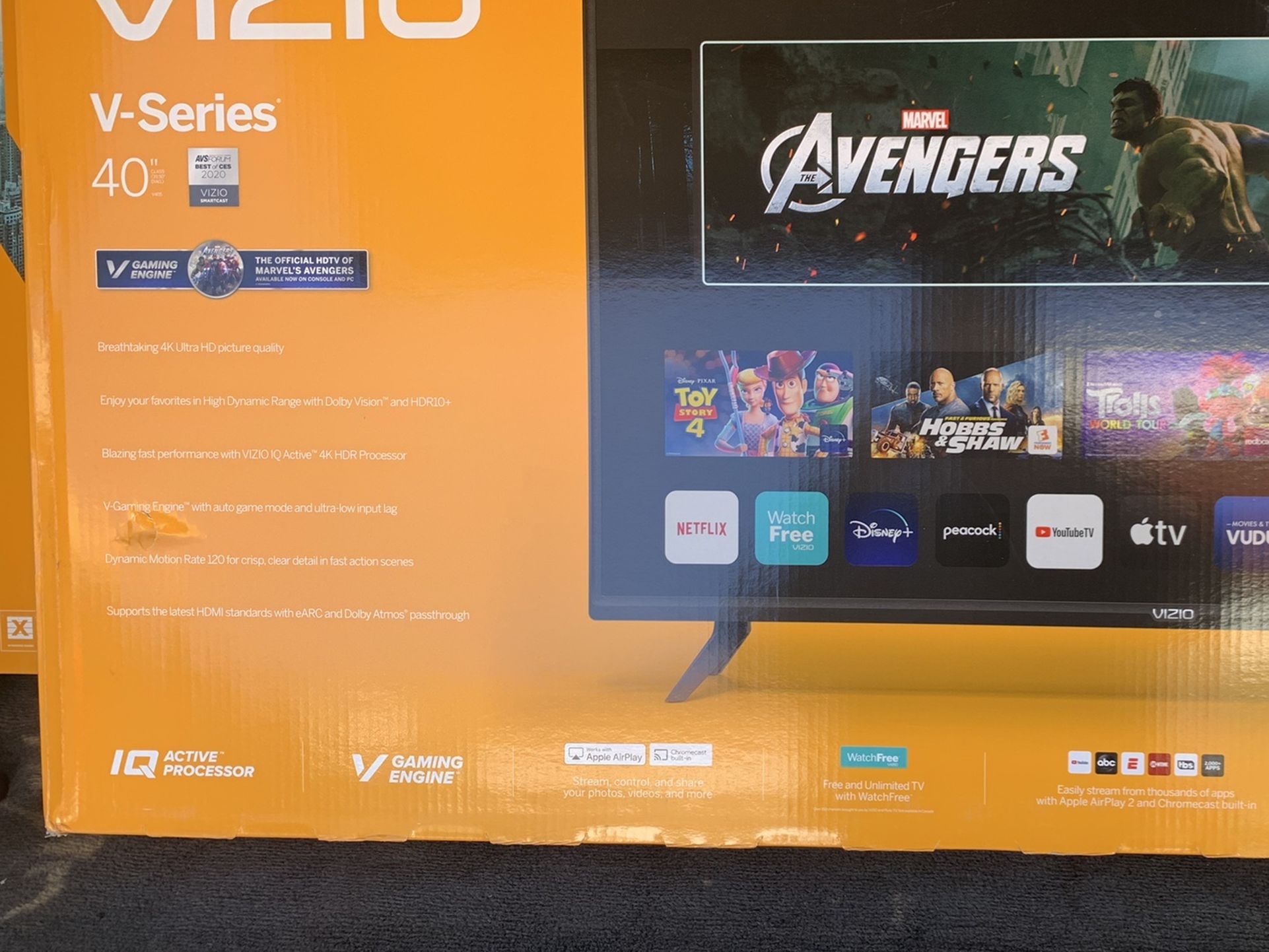 VIZIO -40” CLASS V SERIES LED 4k UHD SMARTCAST TV