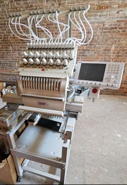 SWF 15-needle commercial embroidery machine  - used