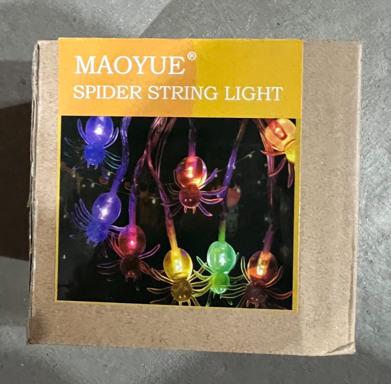 Halloween Spider String Lights 10 Ft