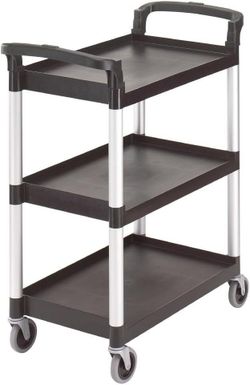 Cambro KD Service and Busing Cart, Black