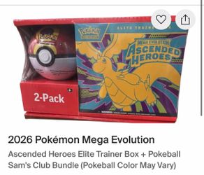 Pokémon Mega Evolution Ascended Heroes Elite Trainer Box 2-Pack Bundle