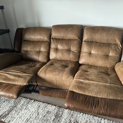 Brown Reclining Couch