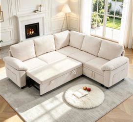 85in Modular Sectional w/ Pullout Bed *READ DESCRIPTION*