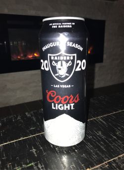 Inaugural Season 2020 Las Vegas Raiders Coors Light tall can