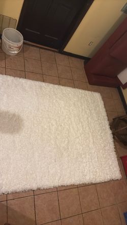 White rug