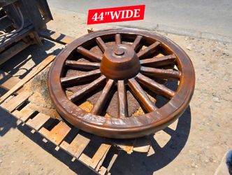 CEMENT WAGON WHEELS $200-$220 EACH (44" INCH WIDE CONCRETE)