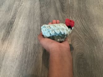 Handmade Crochet Blue Green Mix Baby Chicken