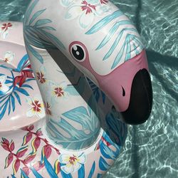 Giant Pink Flamingo Pool Float