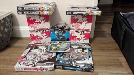 White Flare Etb, Tin, Poster And Binder Collection