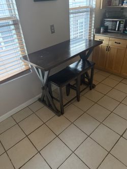 Wood Dinette table and stools $200 OBO
