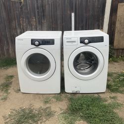 Washer And Gas Dryer Brand Samsung Heavy Duty Everything Works 3 Months Of Guarantee