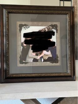 Large 33” High-End Frame With Decorative Double  Mat