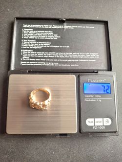 14k Gold Nugget Ring (7.2 grams - Men's Size 7) 👉 $950 💸  OR BEST OFFER.