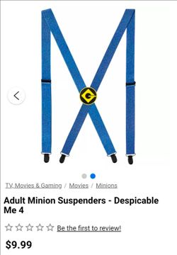Minions Suspenders