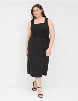 Lane Bryant Square Neck MIDI Dress