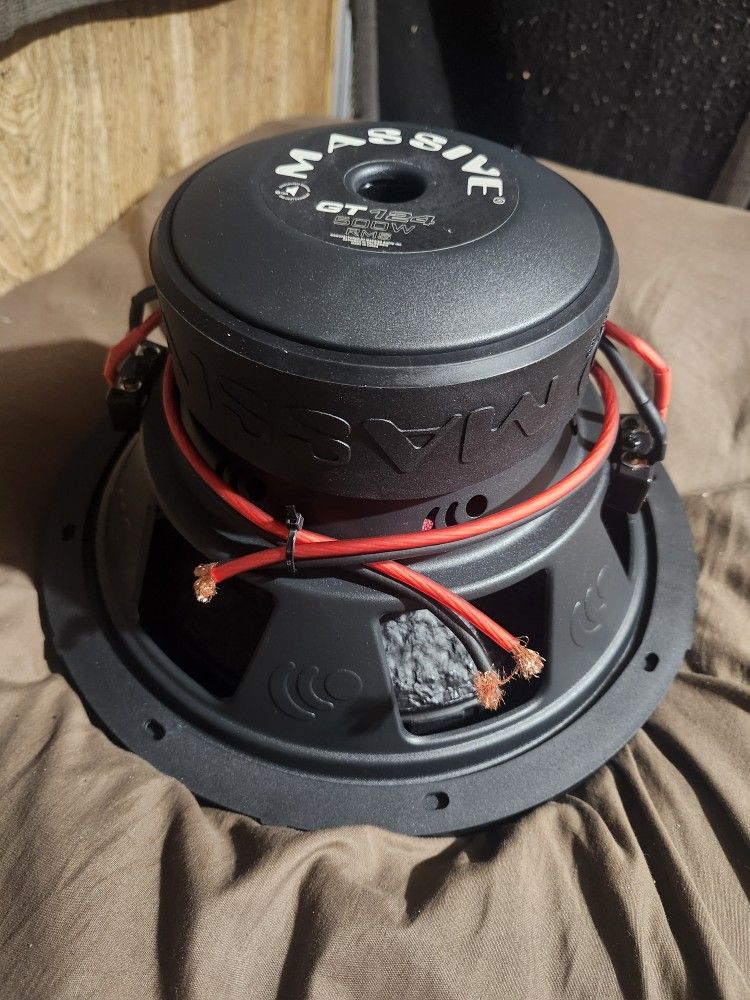 Massive GT 12" Dual 4ohm 500 Rms Subwoofer  New $120 I Have 3 Available Price Is Firm