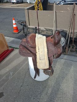 Horse riding saddle
