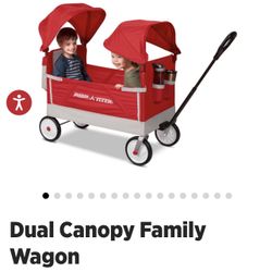 Radio Flyer Dual Canopy Family Wagon