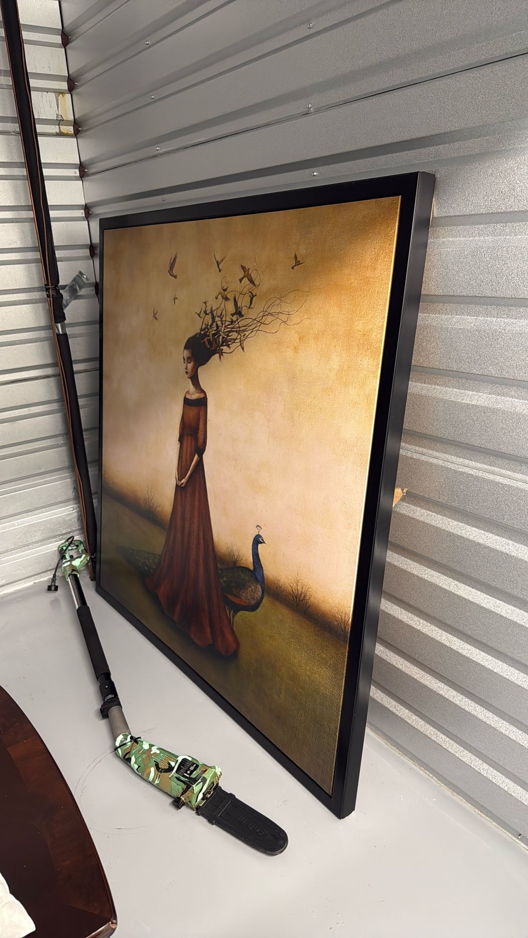 Beautiful Peacock Wall Art With Frame 