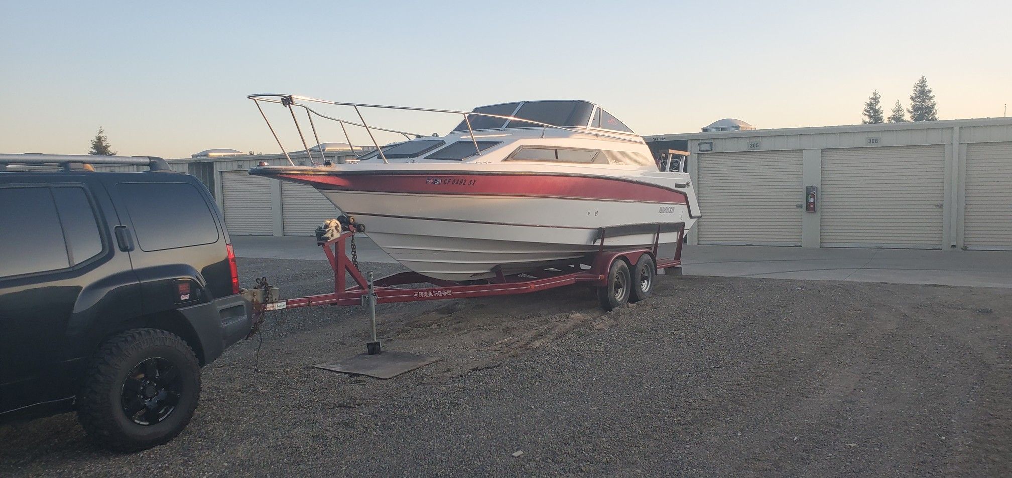 1990 rinker cabin cruiser or trade for trailer or rv