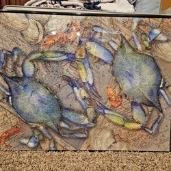 Framed Blue Crab Bounty jigsaw puzzle