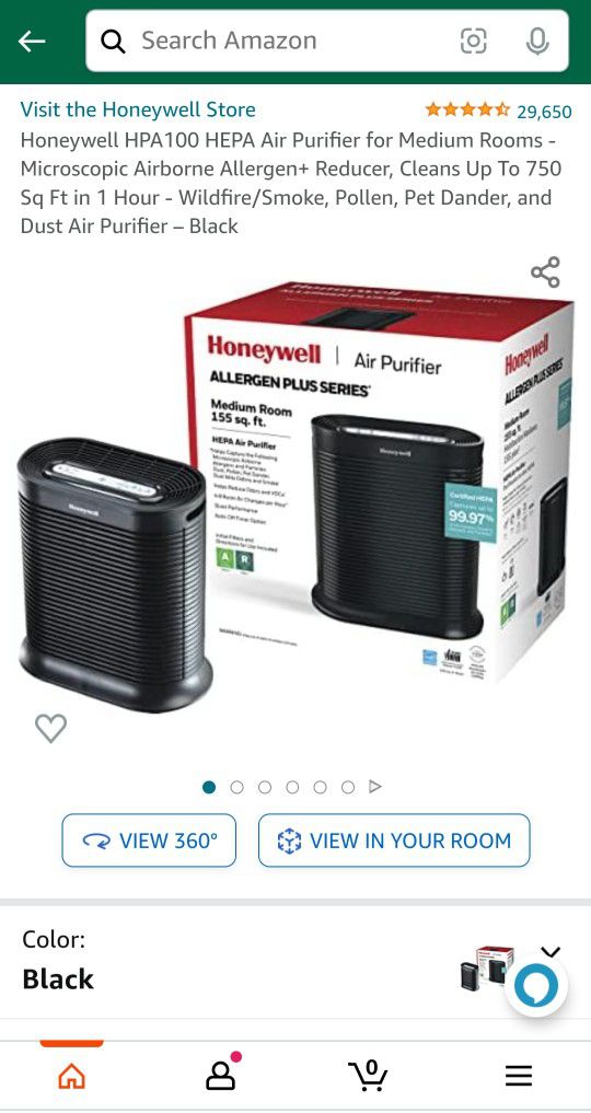 Honeywell HEPA air purifier filter