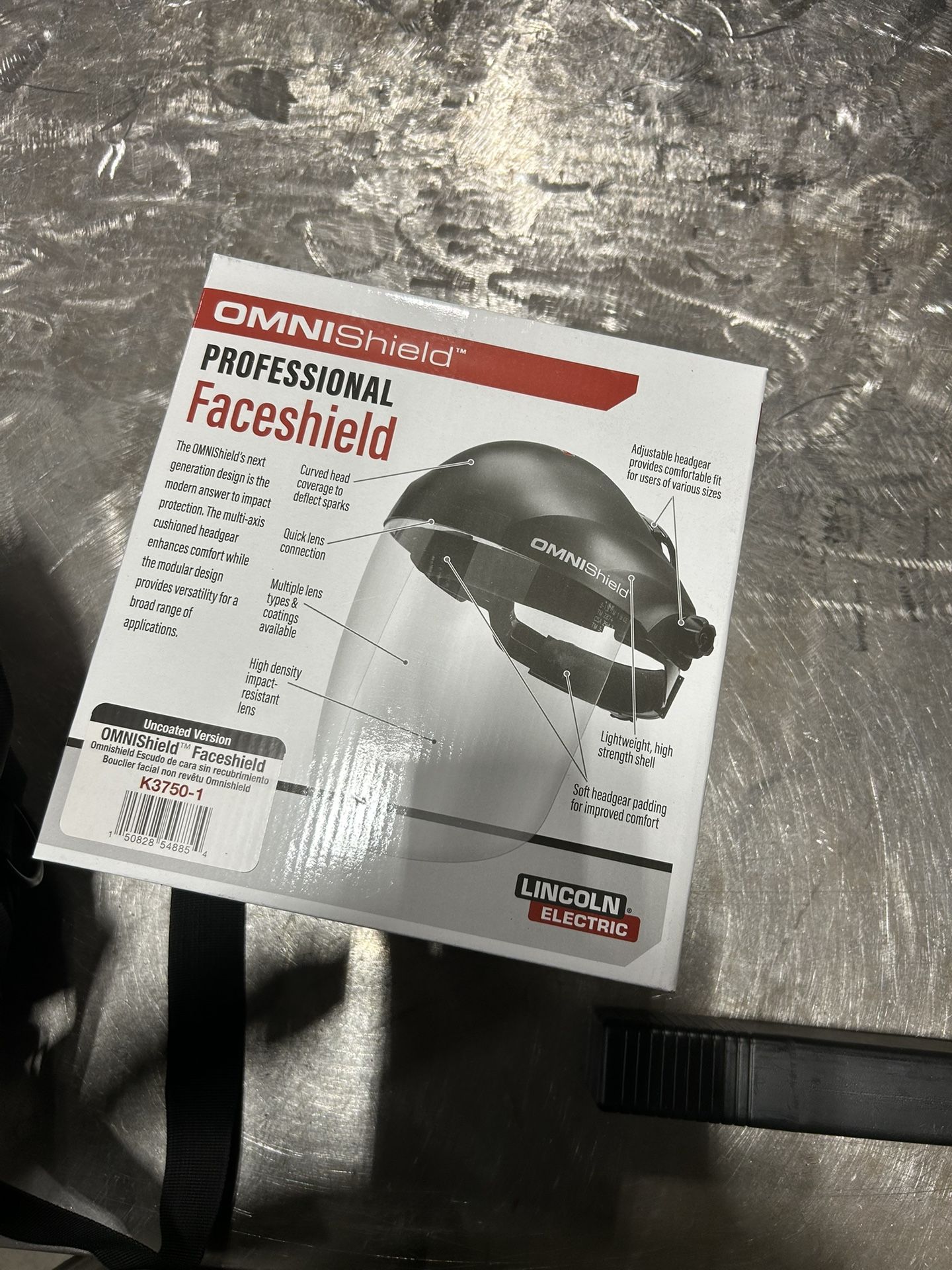 Face shield. Never Opened. Stickers Still On It