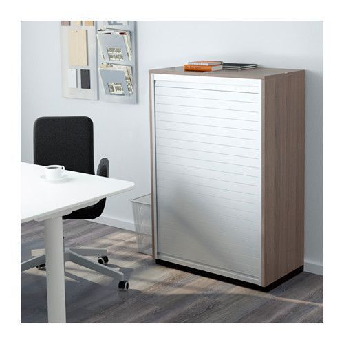 IKEA GALANT gray roll front cabinet