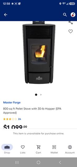 Master Forge Pellet Stove