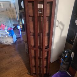 Folding DVD shelf 