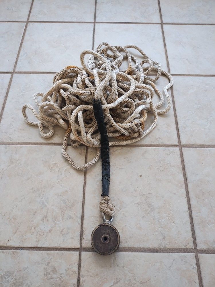 Double Sided Magnet Fishing Magnet With Rope