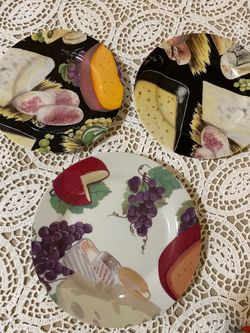 France cheese plates.  Limoges