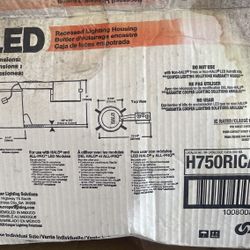 HALO Recessed Lighting Housing H750RICAT